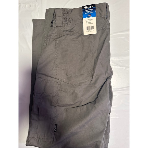 NWT Galls Mens Tac Force Tactical Pants 36x32 Grey Ripstop Work Cargo Utility - Picture 1 of 5